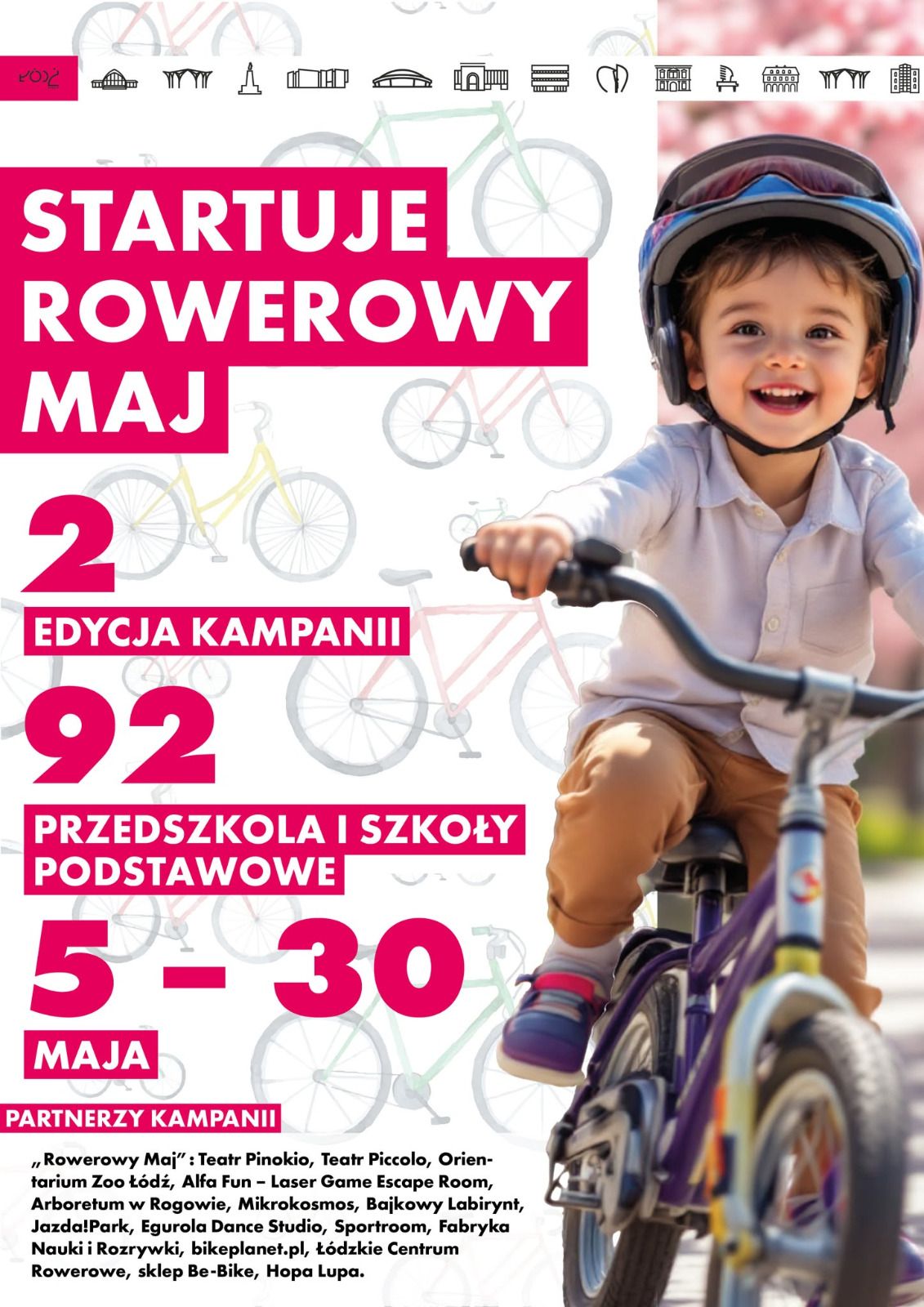 infografika dotycząca akcji Rowerowy Maj