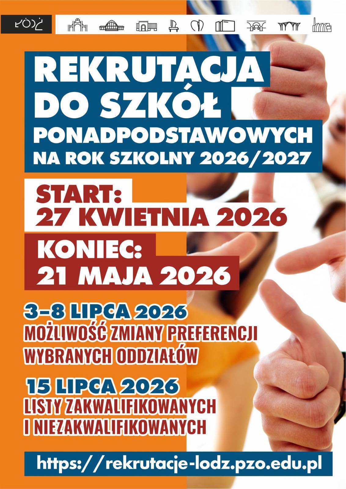 plakat informacja o rekrutacji