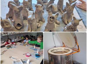 Warsztaty ceramiczne w klasie 1a