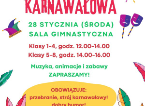 Zaproszenie na bal karnawałowy