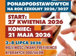 Rekrutacja do szkół ponadpodstawowych
