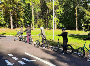 Zajęcia edukacyjne w Miasteczku Ruchu Drogowego