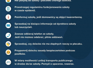 Informacje dotyczące działalności szkoły w czasie pandemii