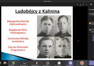 slajdy z prezentacji o zbrodni katyńskiej